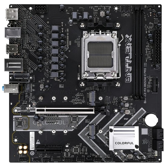 Colorful BATTLE-AX B650M-E PRO V14 DDR5 7600M mATX Anakart - AM5, 7600MHz(OC), 192GB RAM, 2xM.2, PCIe 5.0, HDMI, DP
