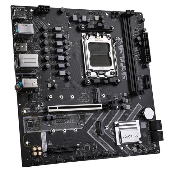 Colorful BATTLE-AX B650M-E PRO V14 DDR5 7600M mATX Anakart - AM5, 7600MHz(OC), 192GB RAM, 2xM.2, PCIe 5.0, HDMI, DP