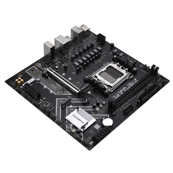 Colorful BATTLE-AX B650M-E PRO V14 DDR5 7600M mATX Anakart - AM5, 7600MHz(OC), 192GB RAM, 2xM.2, PCIe 5.0, HDMI, DP