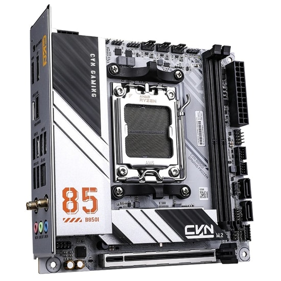 Colorful CVN B850I GAMING FROZEN WIFI 6E V14 DDR5 8000MHz Anakart - AM5, Mini-ITX, 2xM.2, PCIe 5.0, BT 5.3, HDMI, DP