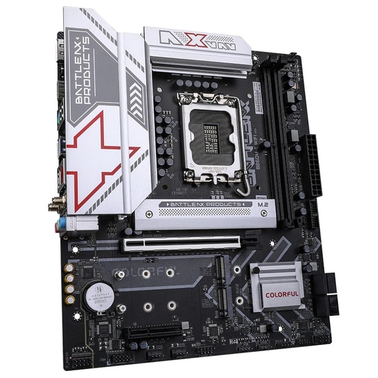 Colorful BATTLE-AX B860M-E WIFI 6 V20 DDR5 7600MHz Anakart - LGA 1851, 7600MT/s(OC), 2xM.2, WiFi 6, PCIe 5.0, mATX
