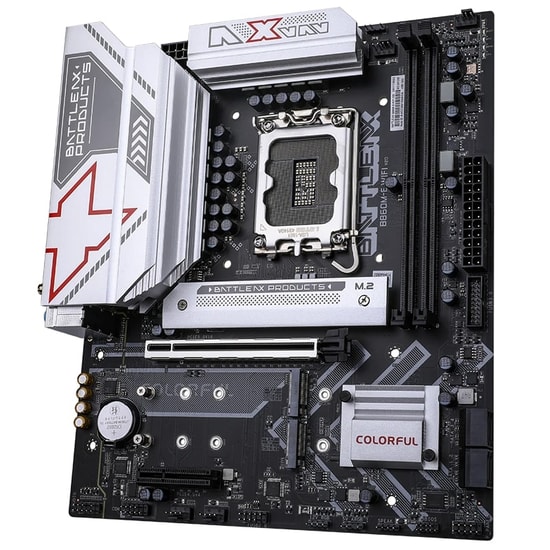 Colorful BATTLE-AX B860M-E WIFI 6 V20 DDR5 7600MHz Anakart - LGA 1851, 7600MT/s(OC), 2xM.2, WiFi 6, PCIe 5.0, mATX