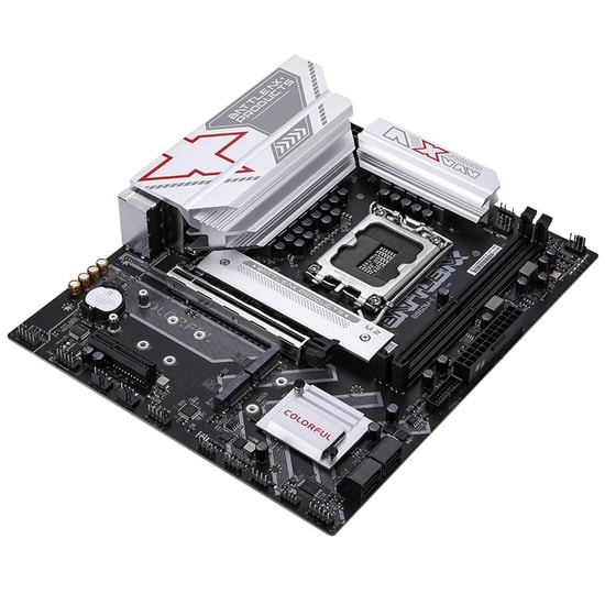 Colorful BATTLE-AX B860M-E WIFI 6 V20 DDR5 7600MHz Anakart - LGA 1851, 7600MT/s(OC), 2xM.2, WiFi 6, PCIe 5.0, mATX