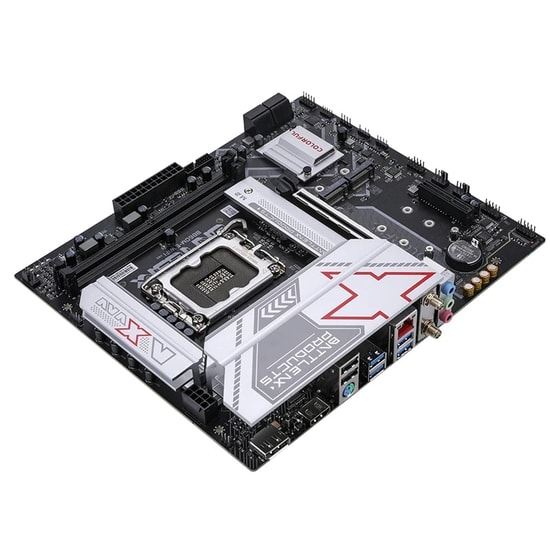 Colorful BATTLE-AX B860M-E WIFI 6 V20 DDR5 7600MHz Anakart - LGA 1851, 7600MT/s(OC), 2xM.2, WiFi 6, PCIe 5.0, mATX