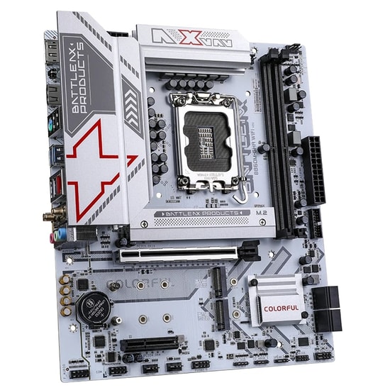 Colorful BATTLE-AX B860M-GHA WIFI 6 V20 DDR5 7600MHz Anakart - LGA 1851, 7600MT/s(OC), 3xM.2, PCIe 5.0, WiFi 6, mATX