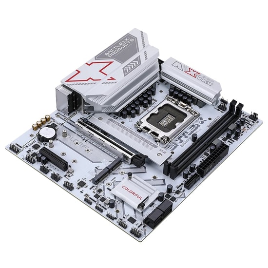 Colorful BATTLE-AX B860M-GHA WIFI 6 V20 DDR5 7600MHz Anakart - LGA 1851, 7600MT/s(OC), 3xM.2, PCIe 5.0, WiFi 6, mATX
