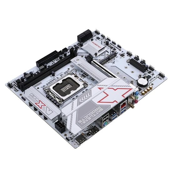 Colorful BATTLE-AX B860M-GHA WIFI 6 V20 DDR5 7600MHz Anakart - LGA 1851, 7600MT/s(OC), 3xM.2, PCIe 5.0, WiFi 6, mATX