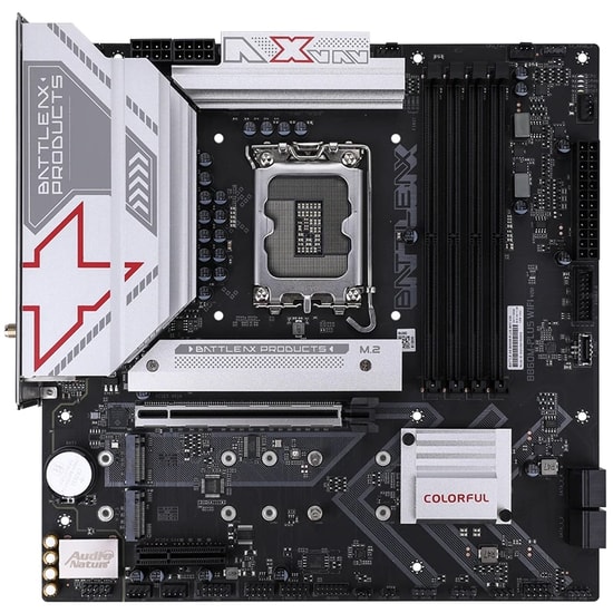 Colorful BATTLE-AX B860M-PLUS WIFI 6 V20 DDR5 7600MH Anakart - LGA1851, 7600MT/s(OC), 3xM.2, WiFi 6, PCIe 5.0, mATX