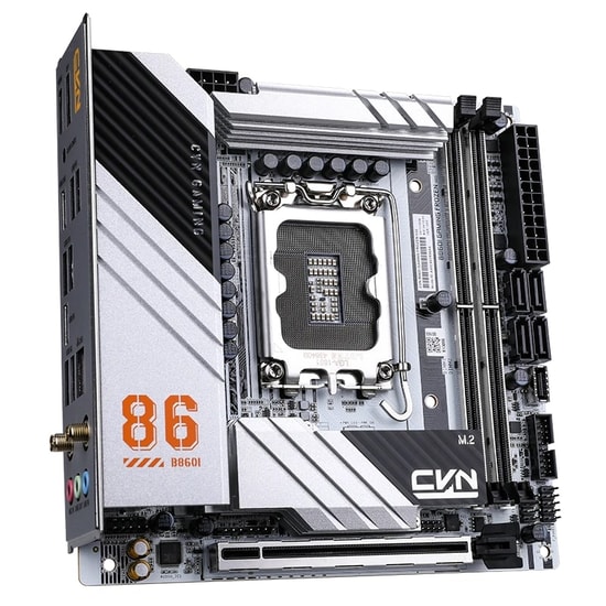Colorful CVN B860I GAMING FROZEN WIFI 6E V20 DDR5 8800MHz Anakart - Intel LGA 1851, DDR5 8800MT/s(OC), M.2, Mini-ITX