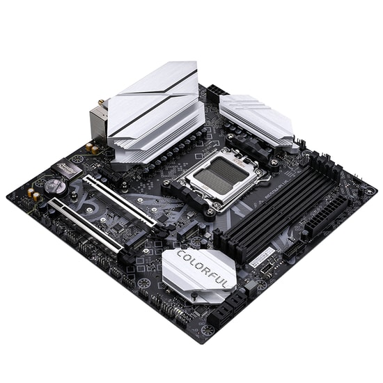 Colorful BATTLE-AX B650M-PLUS WIFI 6 V15 DDR5 7600MH Anakart - AM5, 7600MT/s(OC), 2xM.2, PCIe 5.0, WiFi 6, mATX, 192GB R