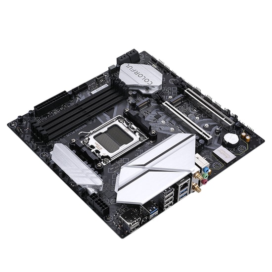 Colorful BATTLE-AX B650M-PLUS WIFI 6 V15 DDR5 7600MH Anakart - AM5, 7600MT/s(OC), 2xM.2, PCIe 5.0, WiFi 6, mATX, 192GB R