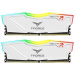 Team T-Force Delta RGB 16GB (2x8GB) 3200MHz DDR4 Gaming Ram (TF4D416G3200HC16CDC01) - Beyaz Soğutuculu Masaüstü Bellek