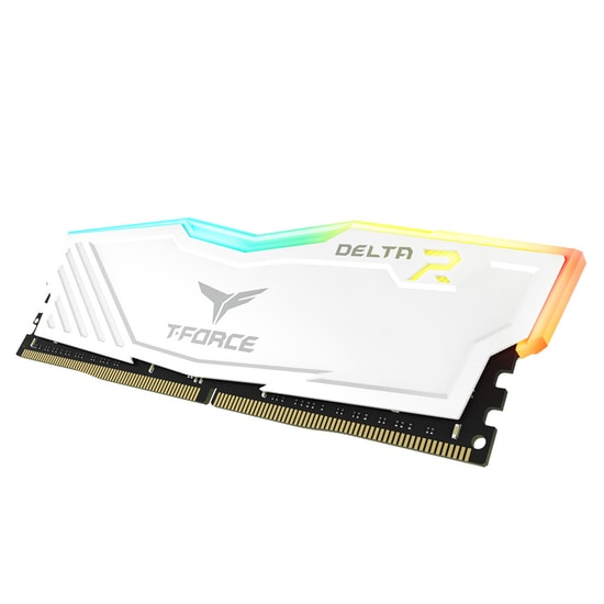 Team T-Force Delta RGB 16GB (2x8GB) 3200MHz DDR4 Gaming Ram (TF4D416G3200HC16CDC01) - Beyaz Soğutuculu Masaüstü Bellek