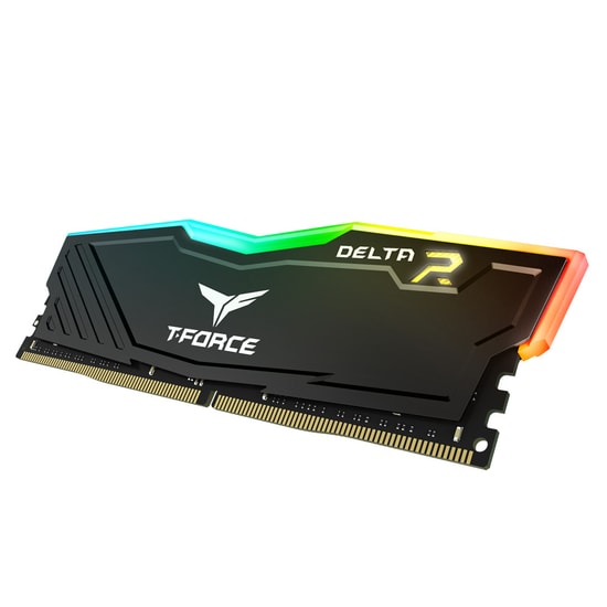 Team T-Force Delta RGB 16GB (2x8GB) 3200MHz DDR4 Gaming Ram (TF3D416G3200HC16CDC01) - Siyah Soğutuculu Masaüstü Bellek