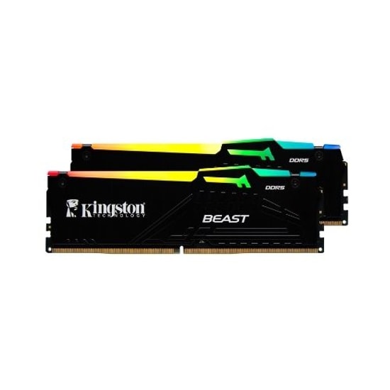 Kingston Fury Beast 64GB (2x32GB) 6400MHz DDR5 Ram (KF564C32BBEK2/64) - CL32, AMD EXPO, Yüksek Performanslı Bellek Kiti