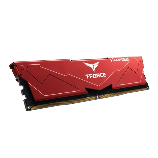 Team T-Force Vulcan Red 16GB (1x16GB) 6000MHz DDR5 CL38 Gaming Ram FLRD516G6000HC38A01 - Masaüstü PC Bellek, Soğutuculu