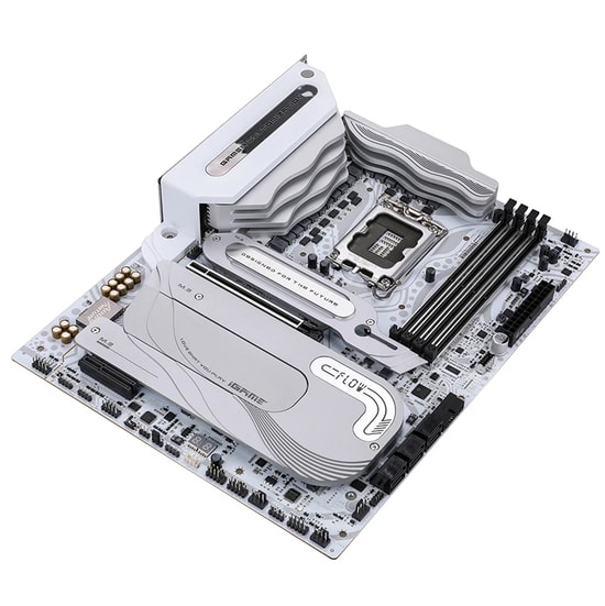 Colorful iGame Z890 FLOW WIFI 7 V20 DDR5 Anakart - LGA 1851, 192GB RAM, 4xM.2, PCIe 5.0, Wi-Fi 7, HDMI, ATX Beyaz