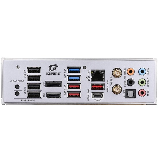 Colorful iGame Z890 FLOW WIFI 7 V20 DDR5 Anakart - LGA 1851, 192GB RAM, 4xM.2, PCIe 5.0, Wi-Fi 7, HDMI, ATX Beyaz