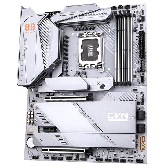 Colorful CVN Z890 ARK FROZEN WIFI 7 V20 DDR5 Anakart - LGA 1851, 8400MHz(OC), 5xM.2, PCIe 5.0, 192GB RAM, BT 5.4, ATX