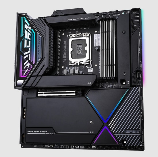 Colorful iGame Z890 VULCAN X WIFI 7 V20 DDR5 8800Mhz Anakart - LGA 1851, 192GB RAM, 5xM.2, PCIe 5.0, Wi-Fi 7, E-ATX