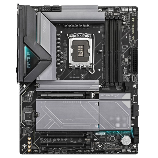 Gigabyte Z890 EAGLE WIFI7 Anakart: Intel LGA1851, DDR5 256GB, 4xM.2, USB4, WiFi 7, BT 5.4, HDMI, 2.5G LAN, ATX