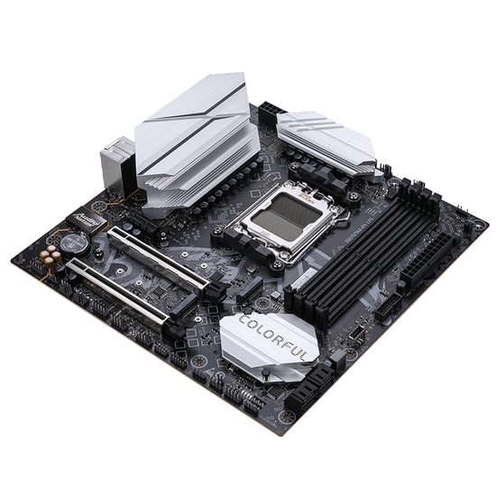 Colorful BATTLE-AX B650M-PLUS V14 DDR5 7600MHz mATX Anakart - AM5, 192GB RAM, 2xM.2, PCIe 5.0, 2.5G LAN, HDMI, Type-C
