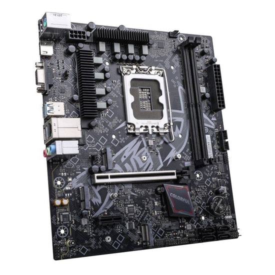 Colorful BATTLE-AX B760M-K V20 DDR5 7200MHz mATX Anakart - Intel LGA1700, B760, 96GB RAM, 2xM.2, 2.5G LAN, HDMI, DP