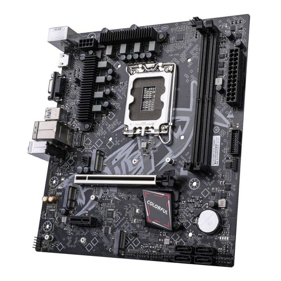 Colorful BATTLE-AX B760M-K V20 DDR5 7200MHz mATX Anakart - Intel LGA1700, B760, 96GB RAM, 2xM.2, 2.5G LAN, HDMI, DP