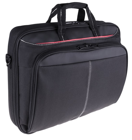 PLM PLC34-13-SIYAH 13" Siyah Notebook Çantası - Imperteks Suni Deri ve 600D Kumaş, Çift Yönlü Fermuar, Hafif Tasarım