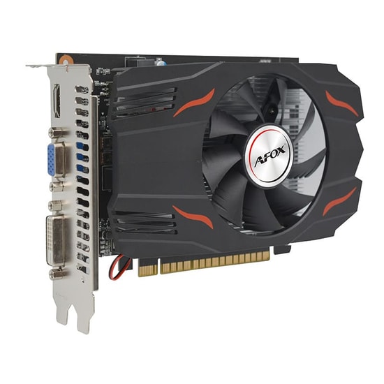 Afox GeForce GTX 750 Ti 4GB GDDR5 128Bit Ekran Kartı (AF750TI-4096D5H5-V3) - NVIDIA Maxwell, 640 CUDA, VGA, HDMI, DVI