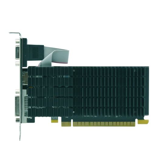 Afox GeForce GT 710 2GB DDR3 64Bit Ekran Kartı (AF710-2048D3L5) - HDMI, DVI, VGA, 954MHz, Fansız Pasif Soğutucu