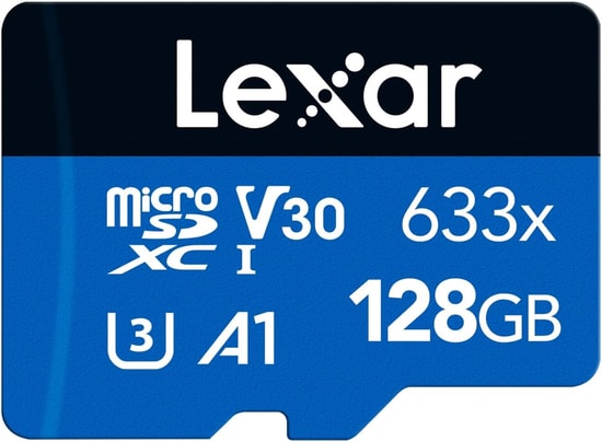 Lexar 128GB 633x MicroSDXC UHS-I Hafıza Kartı (LMS0633128G-BNAAA) - SD Adaptörlü, 100MB/s Okuma Hızı, Full HD Video