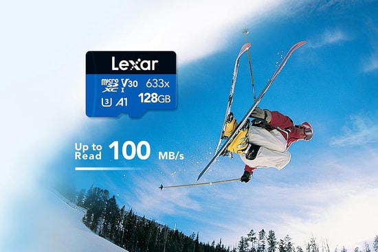 Lexar 128GB 633x MicroSDXC UHS-I Hafıza Kartı (LMS0633128G-BNAAA) - SD Adaptörlü, 100MB/s Okuma Hızı, Full HD Video