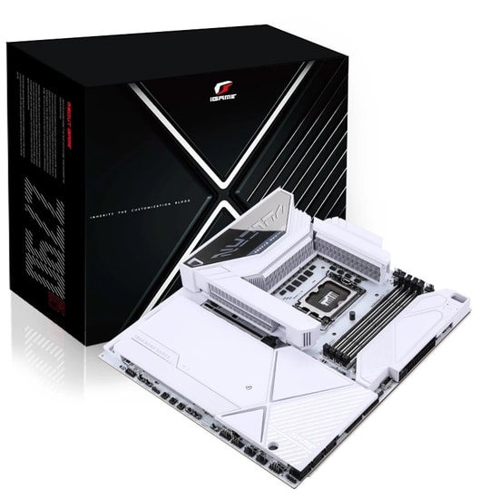 Colorful iGame Z890 VULCAN W WIFI7 V20 DDR5 Anakart - LGA 1851, 8800MHz(OC), 192GB RAM, 5xM.2, PCIe 5.0, Wi-Fi 7, E-ATX