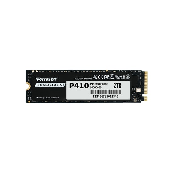 Patriot P410 2TB NVMe M.2 2280 SSD (P410P2TBM28H) - 5000/4500MB/s Okuma/Yazma, PCIe Gen4x4, NAND, Katı Hal Sürücü