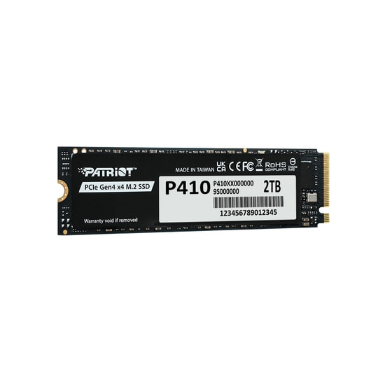 Patriot P410 2TB NVMe M.2 2280 SSD (P410P2TBM28H) - 5000/4500MB/s Okuma/Yazma, PCIe Gen4x4, NAND, Katı Hal Sürücü