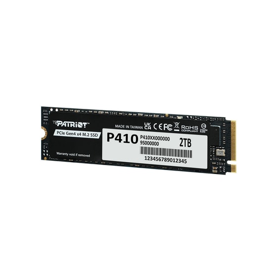 Patriot P410 2TB NVMe M.2 2280 SSD (P410P2TBM28H) - 5000/4500MB/s Okuma/Yazma, PCIe Gen4x4, NAND, Katı Hal Sürücü