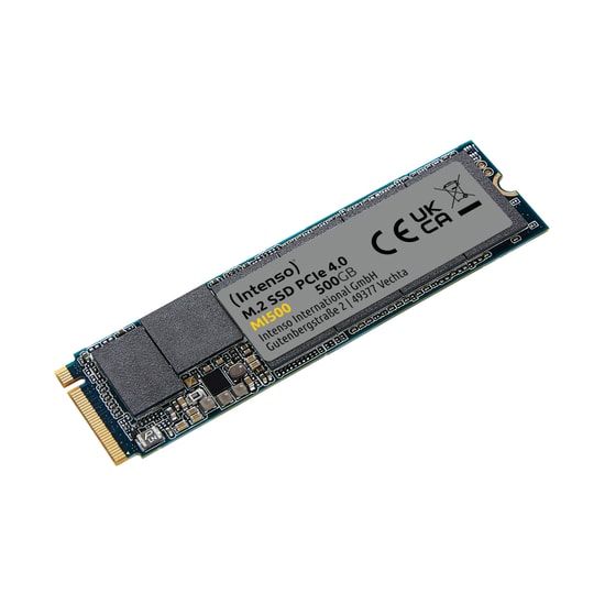 Intenso MI500 500GB NVMe M.2 SSD (3836450) - 5300/4000MB/s Okuma Yazma, PCIe Gen 4x4, Yüksek Performanslı Dahili Disk