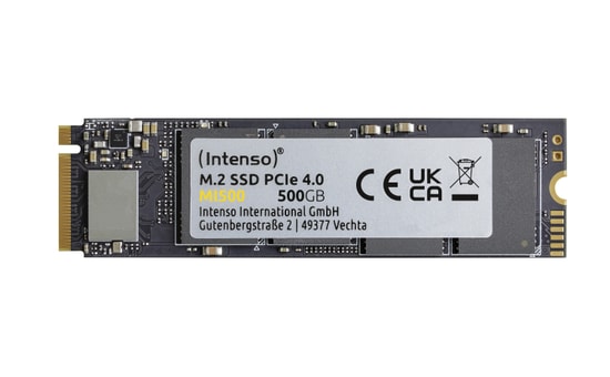 Intenso MI500 500GB NVMe M.2 SSD (3836450) - 5300/4000MB/s Okuma Yazma, PCIe Gen 4x4, Yüksek Performanslı Dahili Disk