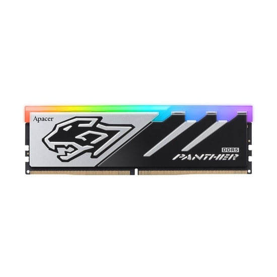 Apacer Panther RGB 16GB (1x16GB) DDR5 6000MHz CL40 Gaming Ram (AH5U16G60C6229BAA-1) - Intel XMP 3.0, Alüminyum Soğutucu
