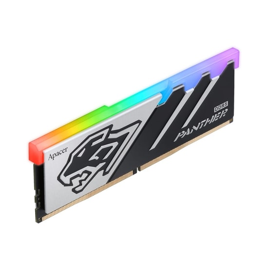 Apacer Panther RGB 16GB (1x16GB) DDR5 6000MHz CL40 Gaming Ram (AH5U16G60C6229BAA-1) - Intel XMP 3.0, Alüminyum Soğutucu