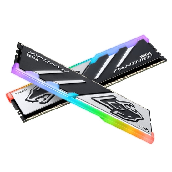 Apacer Panther RGB 16GB (1x16GB) DDR5 6000MHz CL40 Gaming Ram (AH5U16G60C6229BAA-1) - Intel XMP 3.0, Alüminyum Soğutucu