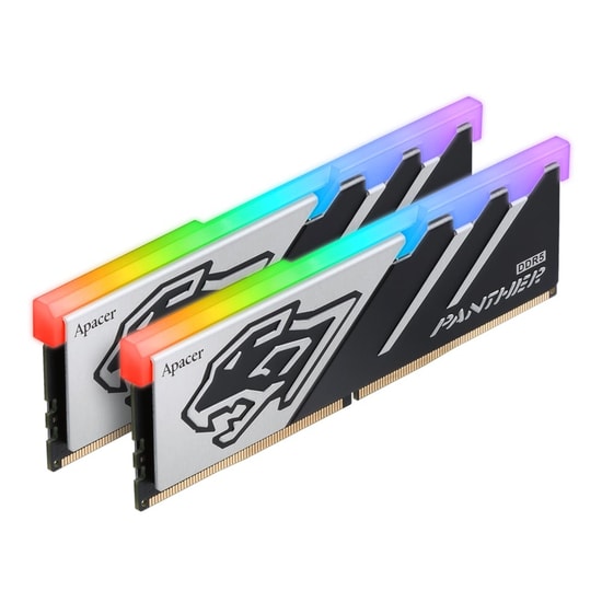 Apacer Panther RGB 16GB (1x16GB) DDR5 6000MHz CL40 Gaming Ram (AH5U16G60C6229BAA-1) - Intel XMP 3.0, Alüminyum Soğutucu