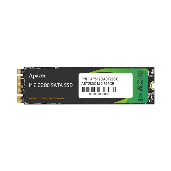 Apacer AST280X 512GB 2.5" SATA3 SSD (AP512GAST280X-1) - 520MB/s Okuma, 500MB/s Yazma, 3D NAND Dahili SSD