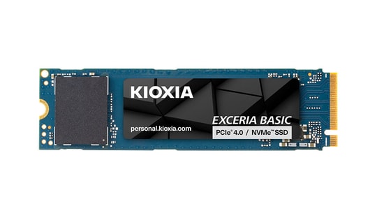 Kioxia Exceria Basic 1TB NVMe M.2 SSD (LSF10Z001TG8) - PCIe Gen4, 7200MB/s Okuma, 6600MB/s Yazma, BiCS FLASH QLC