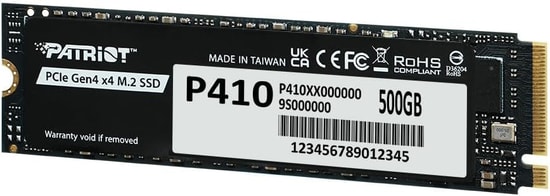 Patriot P410 500GB NVMe M.2 2280 SSD (P410P500GM28H) - 5000/2300MB/s Okuma Yazma, PCIe Gen4x4, NAND, Katı Hal Sürücü
