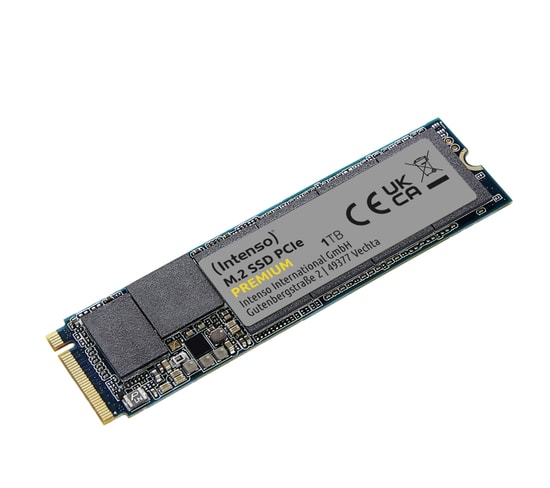 Intenso Premium 1TB NVMe M.2 SSD (3835460) - 2100/1700MB/s, PCIe Gen3 x4, 3D NAND, 600 TBW Dahili SSD Disk