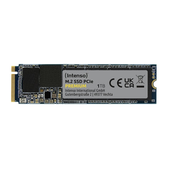 Intenso Premium 1TB NVMe M.2 SSD (3835460) - 2100/1700MB/s, PCIe Gen3 x4, 3D NAND, 600 TBW Dahili SSD Disk