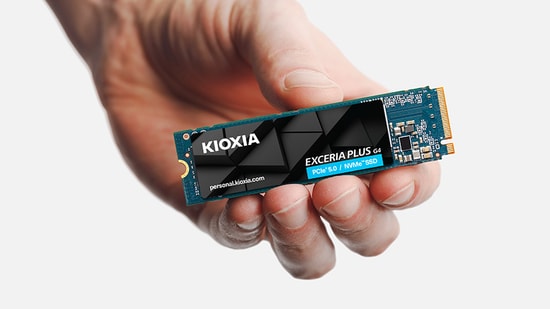 Kioxia Exceria Plus G4 1TB NVMe M.2 SSD (LVD10Z001TG8) - PCIe Gen5, 10000MB/s Okuma, 7900MB/s Yazma, BiCS FLASH TLC