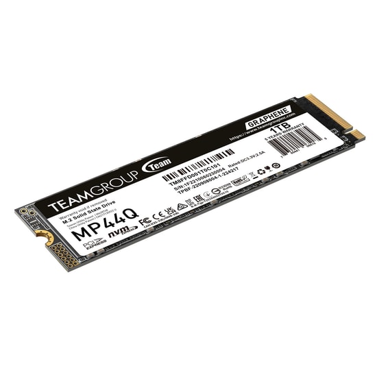 Team MP44Q 1TB NVMe M.2 2280 SSD (TM8FFD001T0C101) - 7400/6200MB/s, PCIe Gen4x4, 3D QLC NAND, Grafen Isı Dağıtıcı